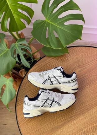 Кроссовки белые с серебрянымиasics gel 1130 «white midnight’6 фото