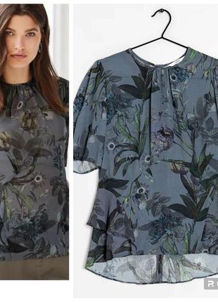 Оригинальная блуза блузка next floral botanical