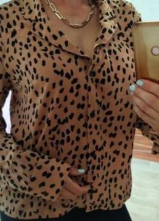Сорочка 🐆 леопардовый принт👌🔥