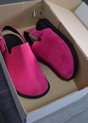 Замшевые тапочки клоги сабо женские new collection