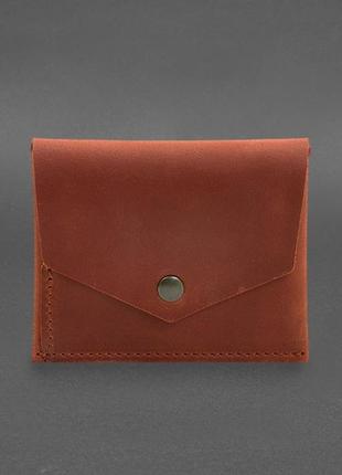 Шкіряний гаманець mini, кард-кейс світло-коричневий crazy horse 3.0