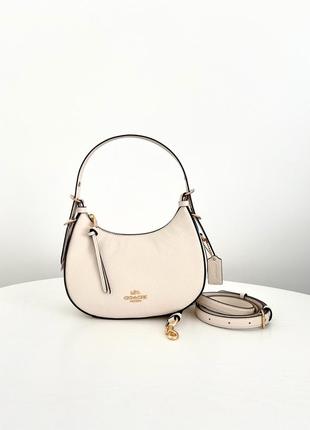 Женская кожаная брендовая сумочка coach kleo hobo оригинал жіноча сумка коуч оригінал подарок жене девушке подарунок дівчині