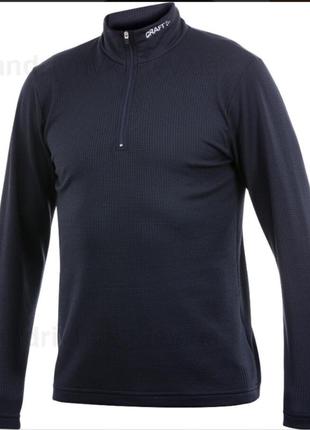 Пуловер відомого бренду craft з високим коміром / спортивна кофта / водолазка