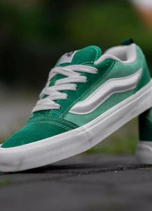 Кеди vans knu skool green