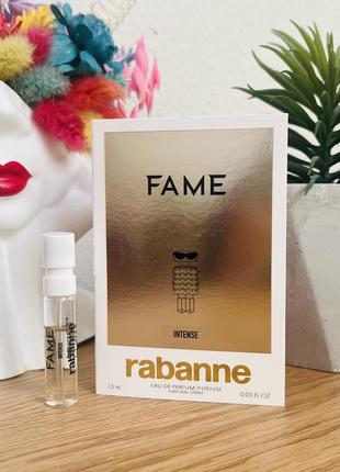 Оригинальный пробник парфюмированная вода paco rabanne fame intense