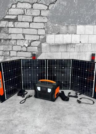 Зарядная станция powerstation 1000w+солнечная панель