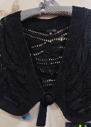 Невероятное ажурное болеро черного цвета от saho new york
