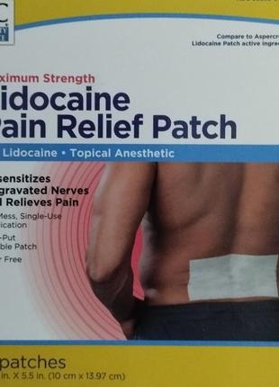 Пластырь лидокаиновый lidocaine 4% pain relief patch