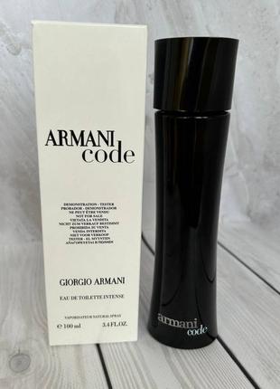 Тестер 100 мл giorgio armani code pour homme туалетна вода джорджио армані код коде пур хом чоловічі