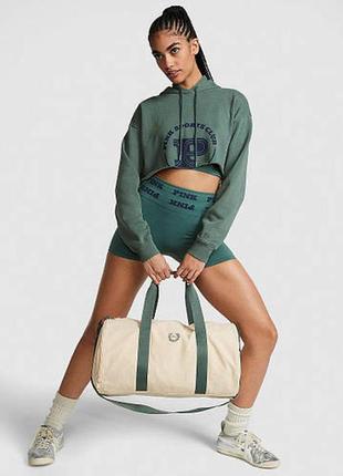 Сумка-рюкзак victoria's secret canvas duffle спортивная текстурированная под лен