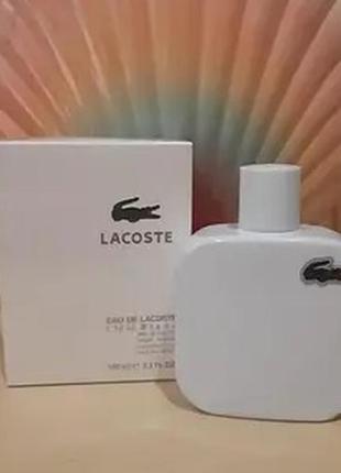 Lacoste l.12.12 blanc 100 мл туалетна вода лакосте лакоста бланк бланш білий духи чоловічі парфумері