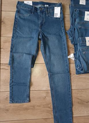 H&m качественные джинсы/скины для девочки р.27 бангладеш 165 рост