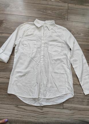 Белая рубашка блуза, офисный вариант