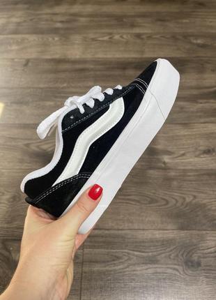 Supreme x Vans Grosso Mid "Monogram S" platform black/white