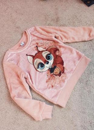 Тепла кофта на дівчинку зріст 110 116