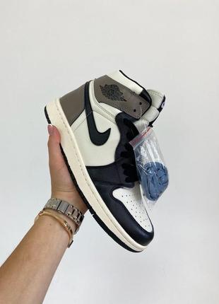 Кроссовки jordan 1 dark mocha