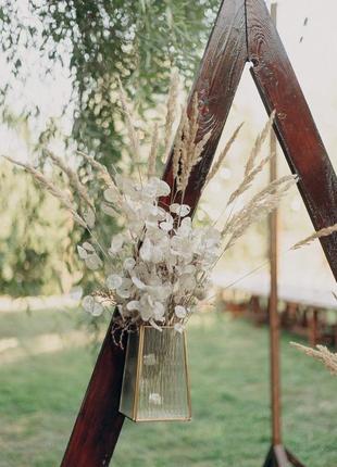 Ліхтар підвісний садовий, ваза, весільний декор