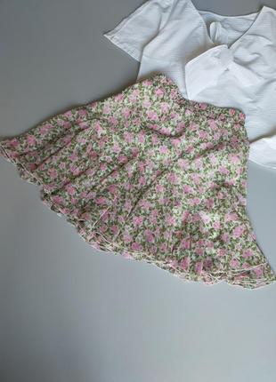 Amisu мини юбка в цветы