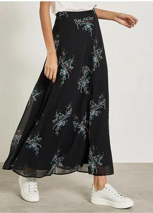 Шифоновая юбка макси в цветочный принт vero moda