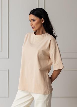 Футболка оверсайз базова однотонна