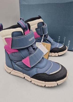 Зимові черевики geox flexyper 30,32,34,35,36,37 ботинки