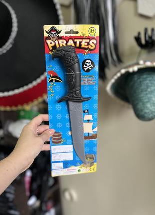 Піратський ніж, кинджал пірата, розбійник. реквізит бутафорія, костюм