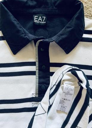 Футболка поло emporio armani оригинал  бренд ea7 тенниска cotton большой размер xl, xxl, l3 фото