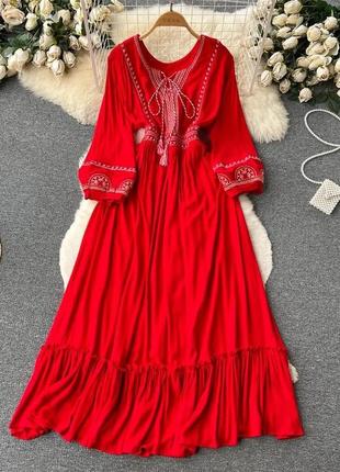 Сукня плаття нарядне бордове платье яркое шифон