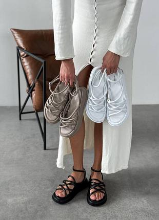 Трендовые кожаные босоножки ⭐