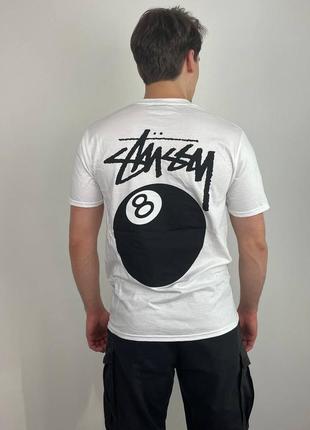 Stussy 🎱 8 ball футболка размеры l и xl