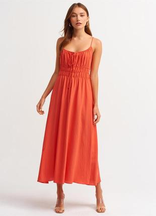 Розпродаж магазину😍 нове красиве плаття максі сарафан коралового кольору, dilvin