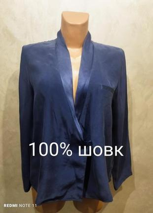 526.елегантна шовкова блузка на запах бренду princessetam tam,made in france