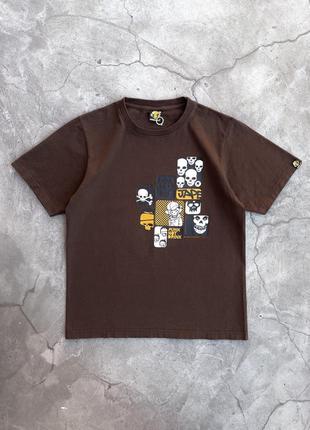 Jungle ape x20 skulls vintage y2k brown tee japanese brand t-shirt misfits 00s baby milo punk bape