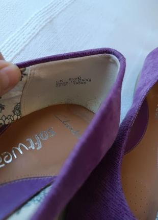 Туфлі мокасини лодочки clarks натур.шкіра р.6,5 /405 фото