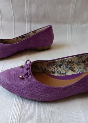 Туфлі мокасини лодочки clarks натур.шкіра р.6,5 /402 фото