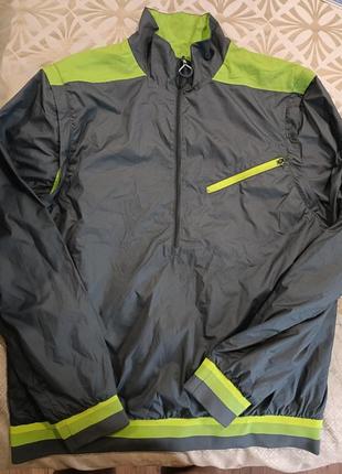 Анорак жилет трансформер з відстьогом рукавов стильний біговий оригінальний двосторонній puma cell u s.p  розміру l, xl