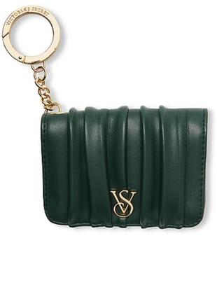 Картхолдер кошелек брелок victoria’s secret flap card case keychain
