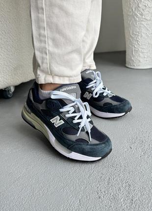 Кроссовки new balance 992 blue/white