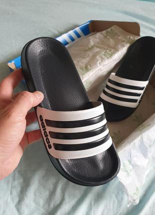 Шльопанці adidas slides  •black white• арт #232