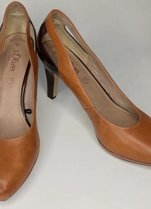 Туфли кожаные женские s.oliver 42р.