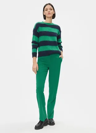 Зелені штани-котон із просоченням