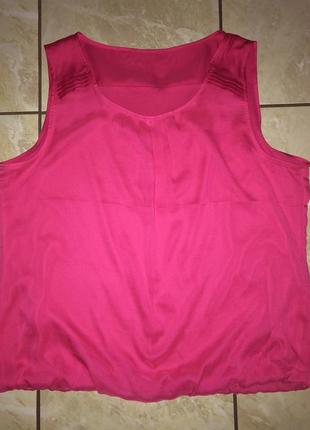 Майка шифон подкладка, брендовая. сток. 54(укр)+шарфик