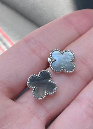 Женские серьги типа ван клиф серьги клевер клешина