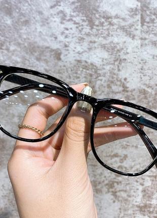 4-106 окуляри для іміджу з прозорою лінзою оправа