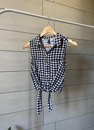 Рубашка в клетку h&m