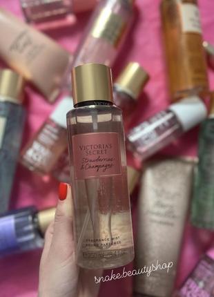 Парфумований спрей strawberries & champagne victoria’s secret оригінал міст спрей vs1 фото
