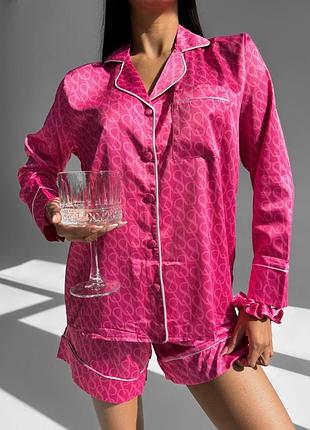 Жіноча піжама шовк ночнушка сорочка женская пижама штаны рубашка ночнушка халат белье шорты