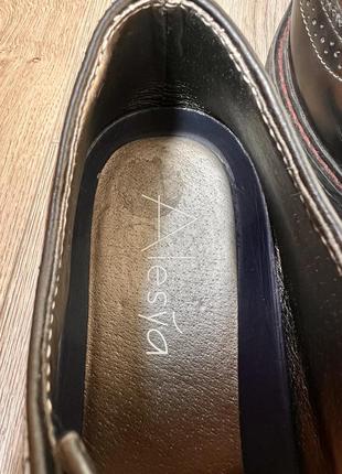 Кожаные оксфорды alesya 37 размер классическая обувь лоферы лофферы