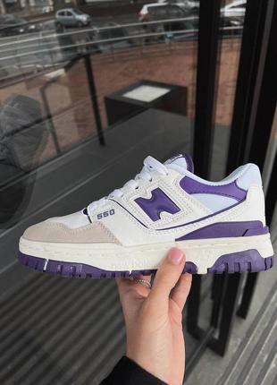 Кросівки new balance 550 white purple