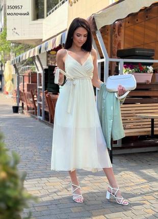 Платье шифоновое розовое, молочная святочная6 фото